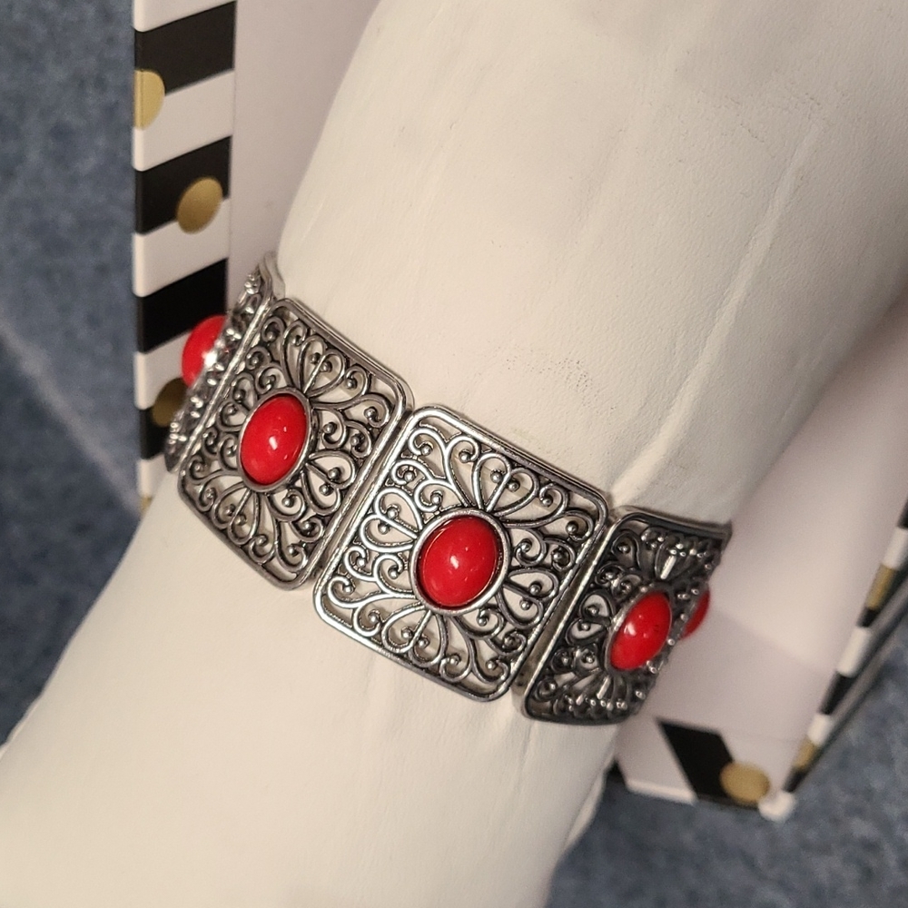 red stone bracelet